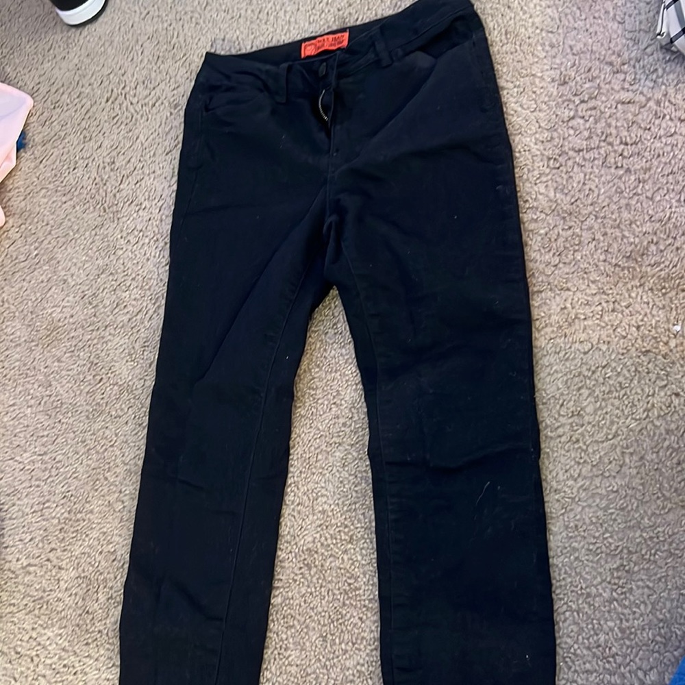 New woman’s black jeans skinny